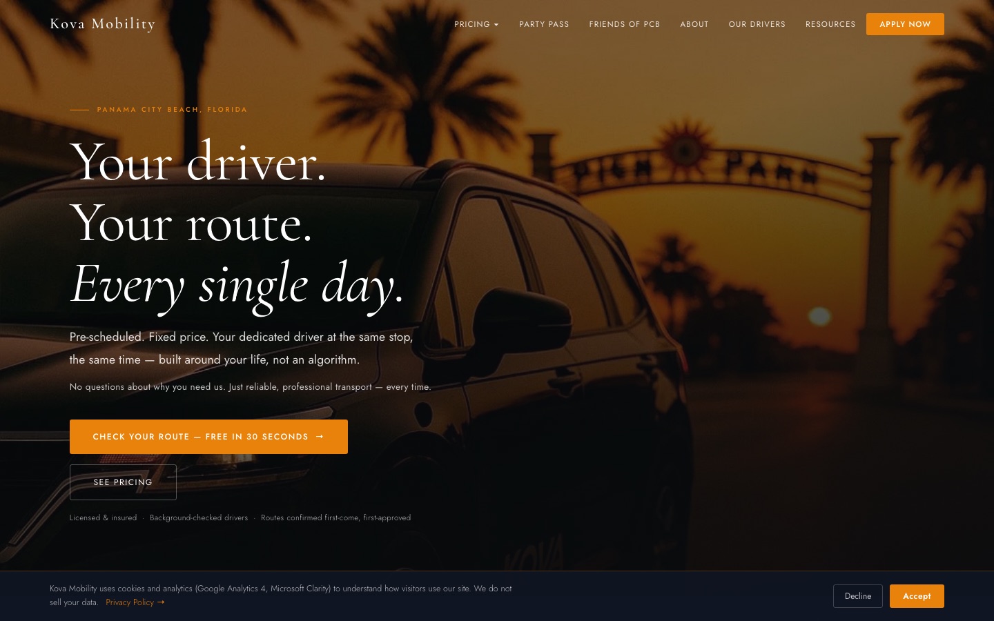 Kova Mobility site