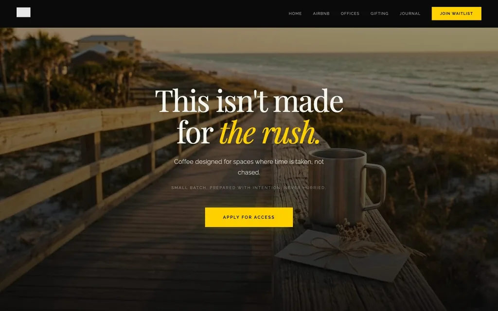 mrpigeoncoffee.com — live — desktop